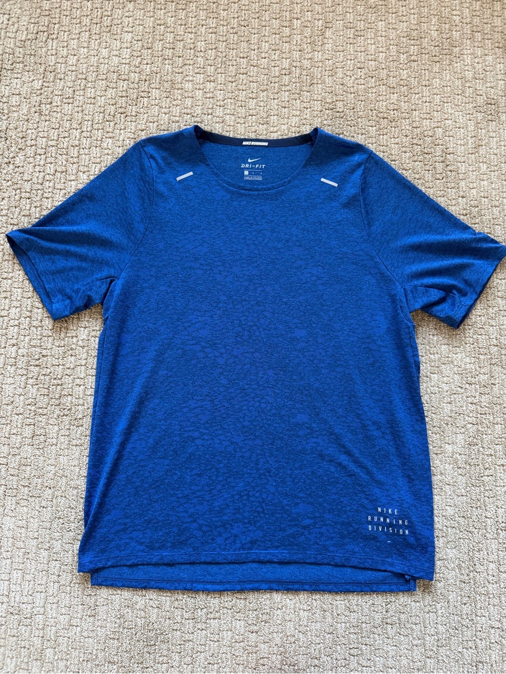 Men’s Nike Dri-FIT Blue Short-Sleeve Running Shirt